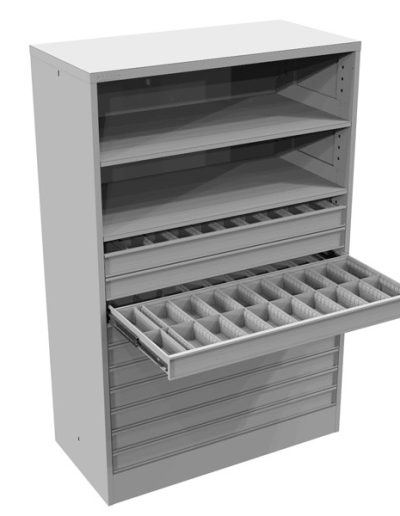 NFE Cabinet with 10 Drawers and two adjustable shelves